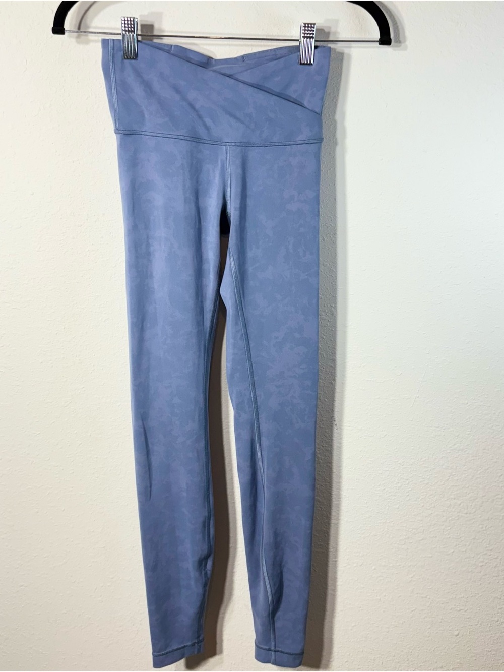 Lululemon Always On High-Rise Tight 28” Sky Wash Print Tempest Blue Yoga Sz 2